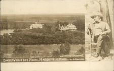 Marshfield MA Daniel Webster's Home c1900s-10s Real Photo Vintage Postcard picture