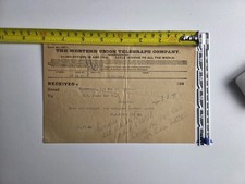 1898 Western Union Telegram Wynnewood I.T. Houston Texas Lumber Co Antique picture