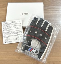BMW M Genuine Leather Driving Gloves Black Brand New Rare OEM picture