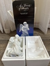 Vintage Avon Nativity Collectibles Standing Angel Porcelain Figurine With Box picture