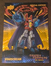 Upper Deck Transformers The Movie 40th Anniv Special Ed #9 Starscream Gold#82/86 picture