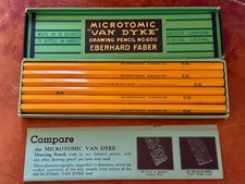 Vintage Eberhard Faber Microtomic Van Dyke 5H No. 600 Drawing Pencils Lot Of 12 picture