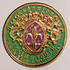 ENDYMION 1972 TRI COLOR BRONZE NEW ORLEANS MARDI GRAS THEME DOUBLOON X0031 picture