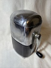 Vtg Rival Ice O Mat Vogue 455 Ice Crusher Chrome Black Knob MCM USA *See Notes picture