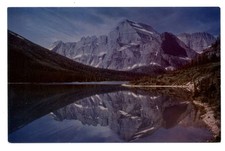 Glacier Natl Park Montana Josephine Lake scenic aerial view vintage postcard picture