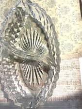 Vinage Fostoria American clear relish Tray picture