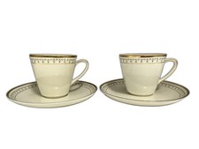 RARE KRAUTHEIM SELB BAVARIA DEMITASSE SET OF 2 Cup & Saucer c1910-20 Espresso picture