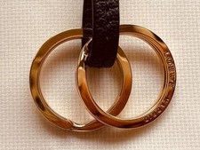 Loewe Anagram Leather Keyring Holder Black Gold picture