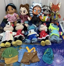 Disney Parks nuiMOs Rocket, Nick, Ashoka, Stitch, Belle,Jasmine Lot Of 10 Plush picture