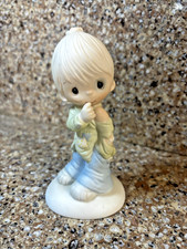 Signed 1978 Precious Moments Boy Figurine 