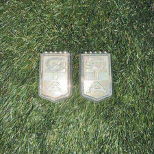 1966 Ford Fairlane GTA Fender Badge - Matched Pair, OEM Original, Ford Part No. picture