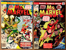 Ms Marvel 1 • Ms Marvel 2 • 1977 Lot • 1st Carol Danvers • Origin • Bronze Age picture