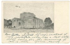 Mt Airy Philadelphia PA Krauth Memorial Library Undivided Back Postcard 1906 picture