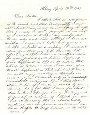 Albany Merchant Writes Friend About William Henry Harrison's Untimely Death picture