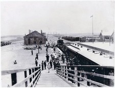 China 1903: Large Photo Station Tientsin Tianjin. picture