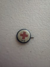 Antique 1919 Red Cross Button Pinback picture