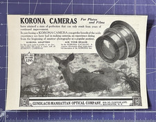 1910 PRINT AD GUNDLACH-MANHATTAN OPTICAL COMPANY KORONA CAMERAS ROCHESTER NY picture