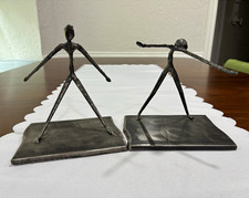 Vintage mid century welded metal figural brutalist dancer sculptures - Scotland picture