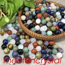 100x Wholesale Mixed Ball Quartz Crystal Sphere Palm stone Reiki Healing 15mm picture