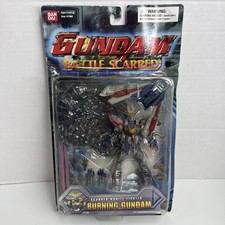 RARE Gundam Battle Scarred Burning Gundam Bandai 2003 Lifted Bubble Damaged Card picture