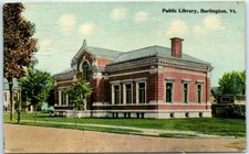 Postcard - Public Library - Burlington, Vermont picture