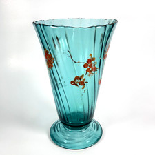Vtg 1937-38 Jeannette Glass SWIRL ULTRAMARINE 8