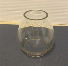 Antique Clear Embossed Handlan Railroad Lantern Globe 4 1/2