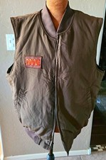 Vntg rare Flying Cross CN Railway Vest 34MWEST Thinsulate Union L-Reg picture