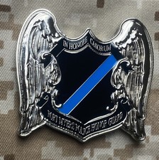 Ft Myers Florida Police Honor Guard Thin Blue Line Shield Challenge Coin picture
