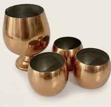 Vintage Coppercraft Guild Copper Barware Set (4 Pieces picture