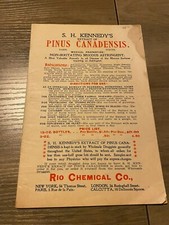ANTIQUE PRINT AD KENNEDY EXTRACT PINUS CANADENSIS Gonorrhea Vaginal Diseases picture