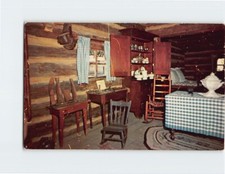 Postcard Interior, Dr. John Allen Cabin, New Salem State Park, New Salem, IL picture