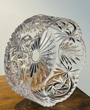 Antique American Brilliant Period Hand Cut Crystal Fruit Bowl Discontinued picture