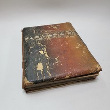 Vintage Empty Photograph Scrapbook from 1901 picture