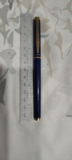 Pelikan Blue Laque Fountain Pen Gold Plated Fine Nib Germany  picture