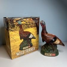 Vtg Austin Nichols Empty Wild Turkey Liquor Bottle 185 No. 6 Decanter & Box 1C picture