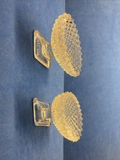 VTG Westmoreland English Hobnail (Set of 2) / Open Salt Diamond Cut - NICE picture