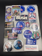 2004 Presidential Campaign Buttons, Magnets & Novelty Collection picture