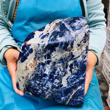 15.02LB Large Natural Blue Vein Stone Quartz Crystal Mineral Healing Sample 5881 picture