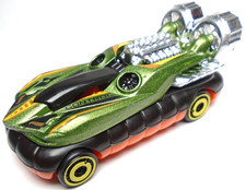 2022 HOT WHEELS HW HOVER STORM SHARK CONTROL GREEN 2 3/4