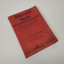 VTG 1927 Starrett Tools Catalog No 24 Fine Mechanical Tools Machinist Reference picture
