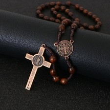 Handmade Wooden Catholic Rosaries Rosary Necklace From Bethlehem Olive Wood picture