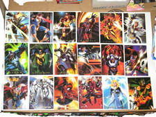 1994 FLAIR MARVEL ANNUAL POWERBLAST INSERT 18 CARD SET SPIDER-MAN AVENGERS VENOM picture