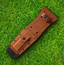 Ontario Sheath Brown Leather Construction Fits 499 Air Force Survival Knife picture