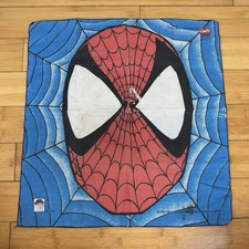 Vintage 1993 Marvel Spider-Man Comic Bandaroos Bandana - 21.5 X 21.5 picture
