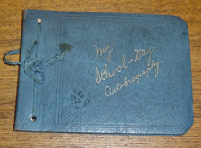 Old 1925-32 School Autograph Book - Anita B. Marston - Pepperell Mass. picture