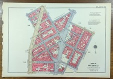 1934 GREENWICH VILLAGE MANHATTAN Map NEW YORK CITY NY ~ Old Vintage Original picture