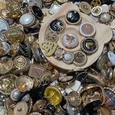 Estate Style Vintage Buttons Lot 50 Mixed Sizes Shapes Colors Sewing Lot picture