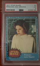 1977 Topps Star Wars Princess Leia Organa #5 PSA 5 EX picture