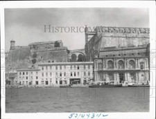 1942 Press Photo Forts of Malta off harbor of Malta in Mediterranean. picture